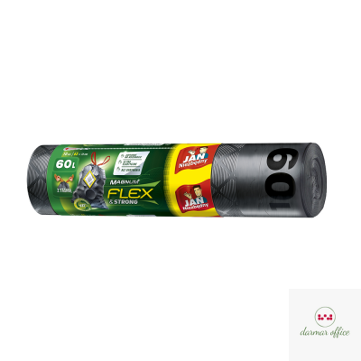 JAN NIEZBĘDNY Worki LD Magnum Flex&St taśma 60l 10 szt. 04331