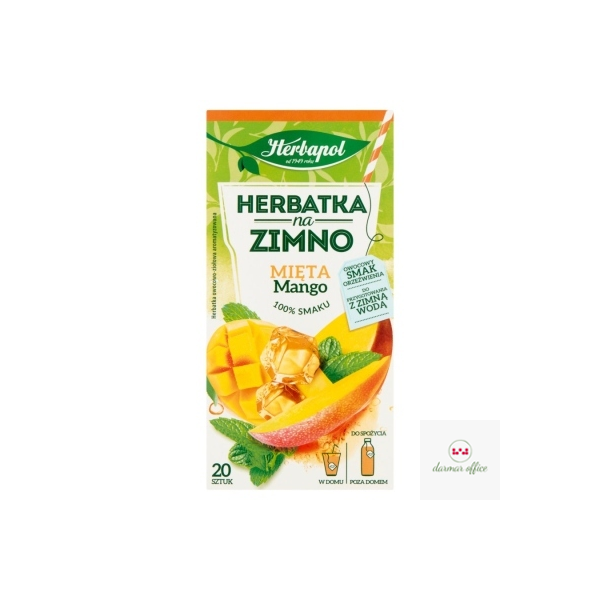Herbata HERBAPOL na zimno Mięta & Mango (20 saszetek)