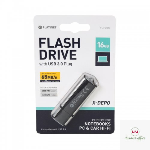 Pendrive USB 3.0 X-Depo 16GB Platinet PMFU316