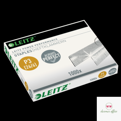 Zszywki Leitz galwanizowane, 26/6, 1000 szt., 55720000