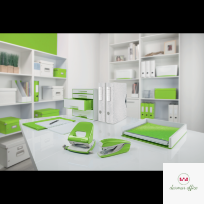 Zszywacz średni metalowy Leitz, zielony, 10 lat gwarancji, 30 kartek 55021054