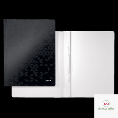 Skoroszyt kartonowy WOW Leitz, czarny 30010095