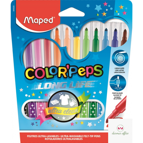 Flamastry 12kolorów COLORPEPS 845020 MAPED