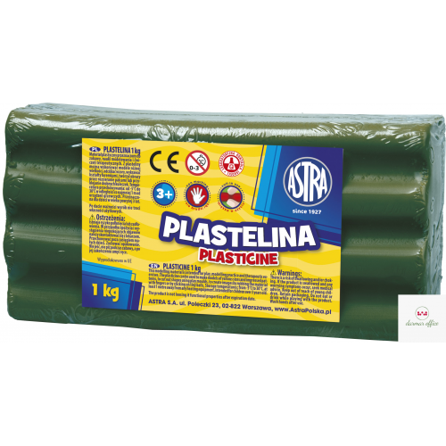 Plastelina Astra 1 kg zielona ciemna, 303111019