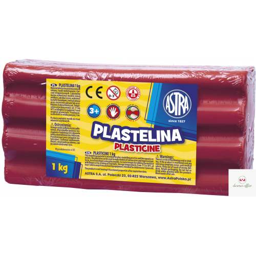 Plastelina Astra 1 kg różowa, 303111008