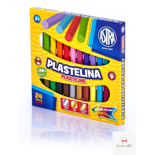 Plastelina Astra 24 kolory, 303110001
