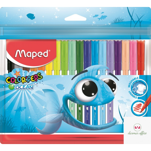 Flamastry COLORPEPS OCEAN 18 kolorów ETUI 845721 MAPED