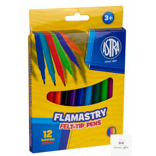 Flamastry Astra CX - 12 kolorów, 314107001