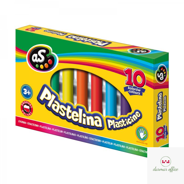Plastelina AS 10 kolorów, 303219002