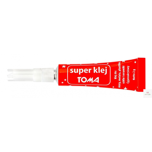 Klej uniwersalny SUPER-TOMA, cyjanoakrylanowy TO 465 przezroczysty 2 g