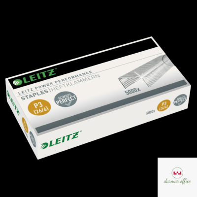 Zszywki Leitz galwanizowane, 26/6 5000 szt. 55721000
