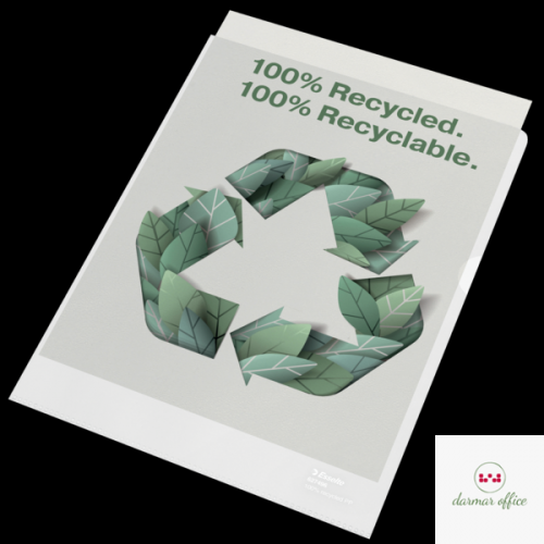 Folder groszkowy Recycled Premium PP 100 mic. A4 627496 op.100 szt.