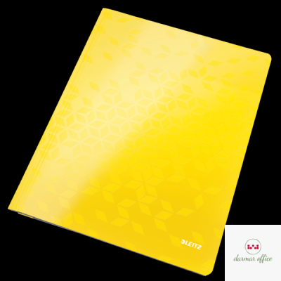 Skoroszyt kartonowy WOW Leitz, żółty 30010016