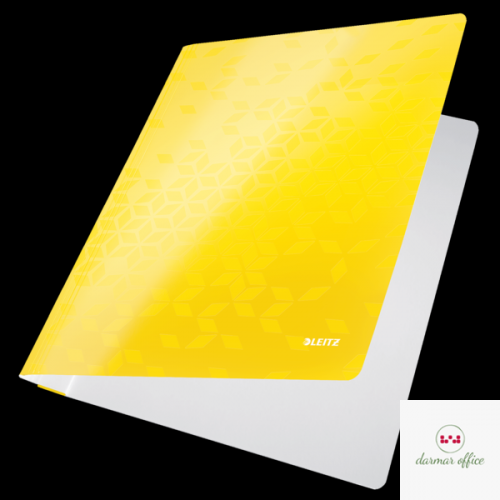 Skoroszyt kartonowy WOW Leitz, żółty 30010016