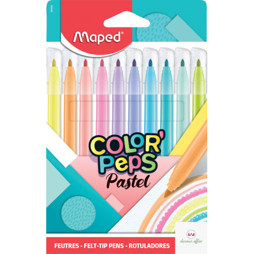 Flamastry COLORPEPS PASTEL 10 szt. Maped 845469