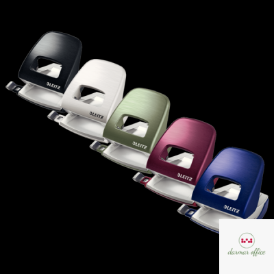 Dziurkacz duży metalowy Leitz Style, seledynowy, 10 lat gwarancji, 30 kartek 50060053