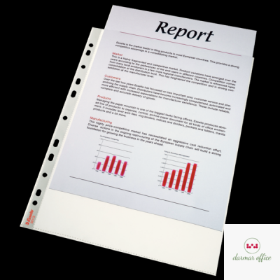 Koszulki krystaliczne A4 Esselte, 75 mic., 100 szt., 56113