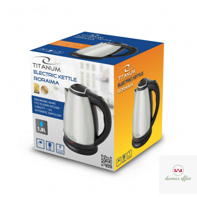 Czajnik elektryczny RORAIMA 1.8L stal nierdzewna INOX TITANUM TKK001I