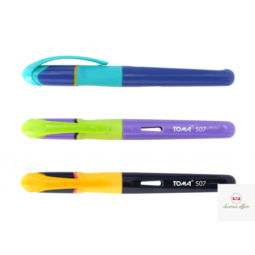 Pióro wieczne Fine z cienką stalówką, 0,5mm. 3 kolory obudowy mix TO-507 Toma