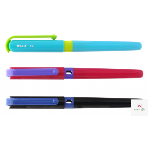 Pióro wieczne ExraFine z cienką stalówką, 0,3-0,4mm. 3 kolory obudowy mix TO-506 Toma