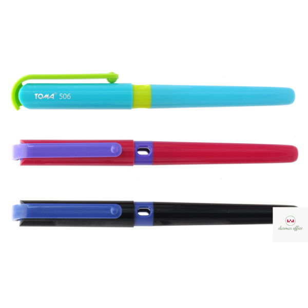 Pióro wieczne ExraFine z cienką stalówką, 0,3-0,4mm. 3 kolory obudowy mix TO-506 Toma