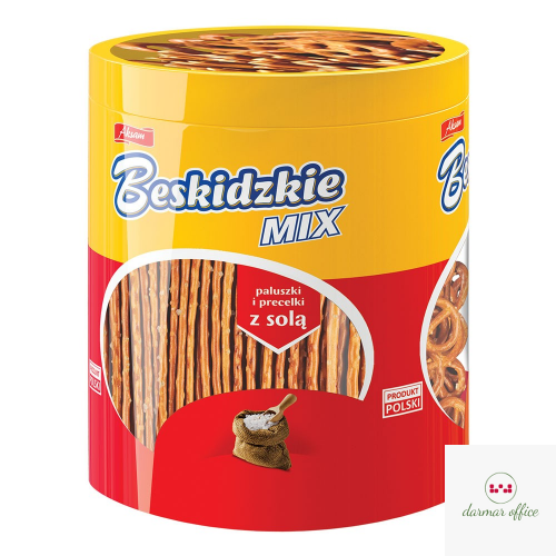 Paluszki i Precelki z solą BESKIDZKIE MIX 300g w tubie