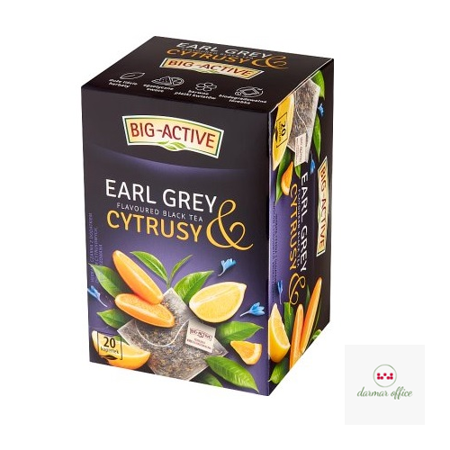 Herbata BIG-ACTIVE EARL GREY CYTRUSY 20 kopert/40g czarna