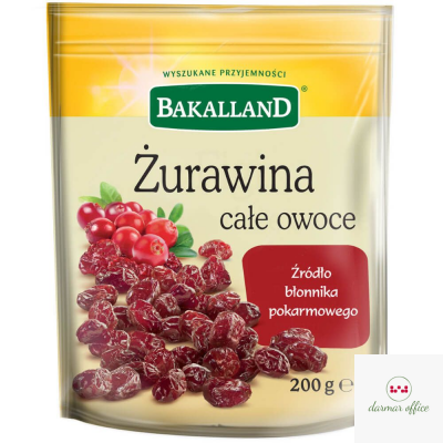Żurawina 200g BAKALLAND
