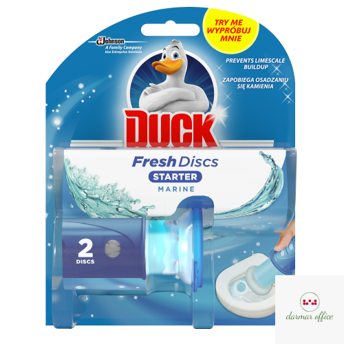 Kostka do WC DUCK FRESH 2xDISCS MARINE - żelowe krążki