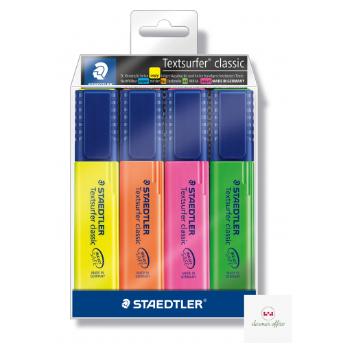 Zakreslacz Classic 4 kolory w etui S 364 WP4