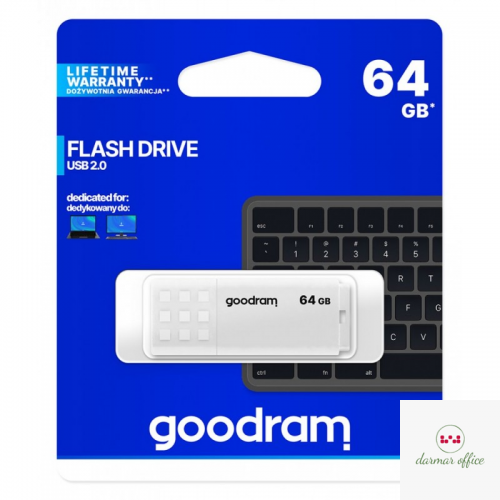 Pamięć USB GOODRAM 64GB UME2 biały USB 2.0 UME2-0640W0R11