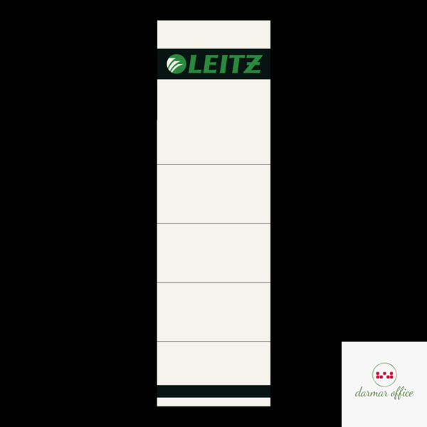 Etykiety grzbietowe do segregatorów Leitz 80 mm, 10 szt. szare, 16070085