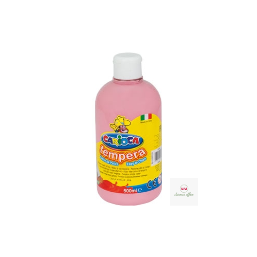 Farba tempera 500 ml, różowa CARIOCA 170-2362