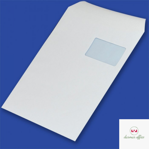 Koperty C4 SK białe okno prawa góra 55x90mm (250szt.) 90g NC samoklejące