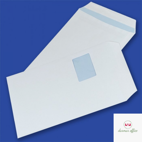 Koperty C4 SK białe 90g okno lewa góra 55x90mm (250szt.) NC samoklejące 31621320