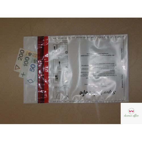 Koperty NC bezpieczne (Bankowe) B5 HK 100szt. białe/szare 55238097