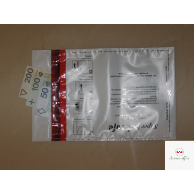 Koperty NC bezpieczne (Bankowe) B5 HK 100szt. białe/szare 55238097