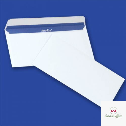 Koperty SUPER MAIL DL HK białe 100g (400szt.) NC samoklejące z paskiem 11239030