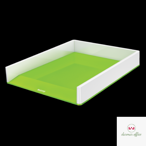 Półka na dokumenty Leitz WOW dwukolorowa, zielona 53611054