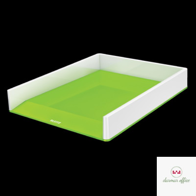 Półka na dokumenty Leitz WOW dwukolorowa, zielona 53611054