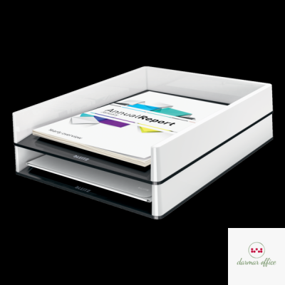 Półka na dokumenty Leitz WOW dwukolorowa, czarna 53611095