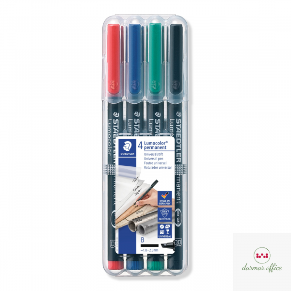 Foliopis permanentny B314 WP4 etui 4szt. STAEDTLER S314WP4