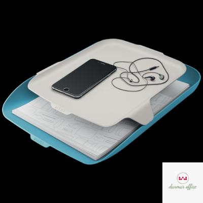 Półka na dokumenty z organizerem Leitz Cosy, niebieska 52590061