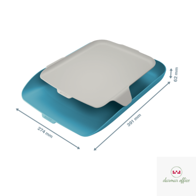 Półka na dokumenty z organizerem Leitz Cosy, niebieska 52590061