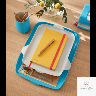 Półka na dokumenty z organizerem Leitz Cosy, niebieska 52590061