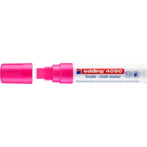 Marker kredowy ścięta końcówka 4 -15 mm różowy fluor. Edding 4090/069/RF