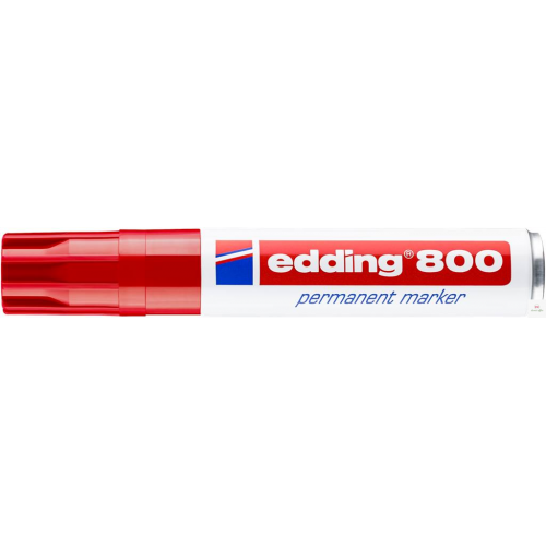 Marker E-800 EDDING czerwony końcówka ścięta 12 mm
