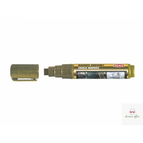 Marker kredowy, końcówka ścięta 8mm, 8g tuszu złoty TO-291 Toma