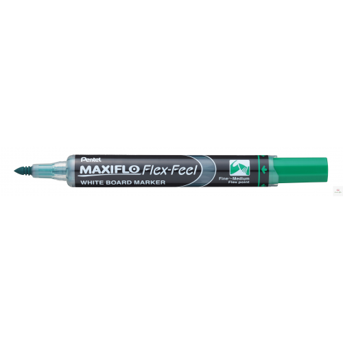 Marker MAXIFLO z elastyczną końcówką FLEX FEEL zielony MWL5SBF -D PENTEL