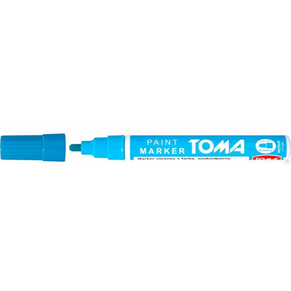 Marker olejowy, fibrowa końcówka 2,5mm, niebieski jasny TO-440 Toma